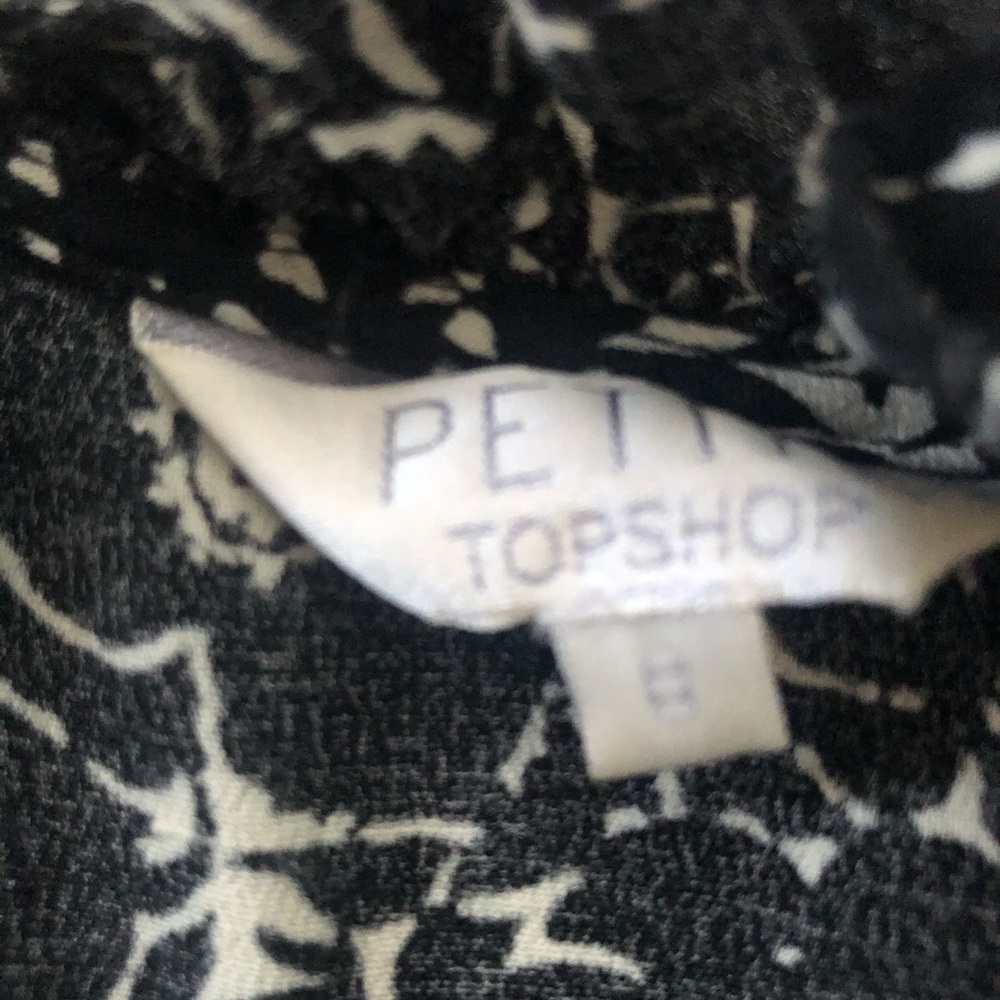 Topshop size 2 tunic black and white. - Picture 2 of 6
